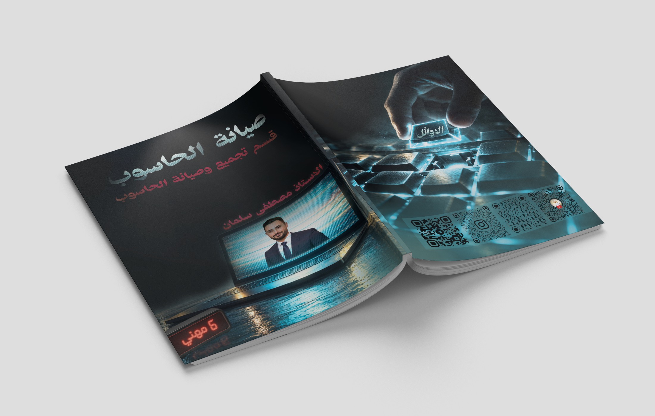 تصميم غلاف ملزمة صيانة الحاسوب